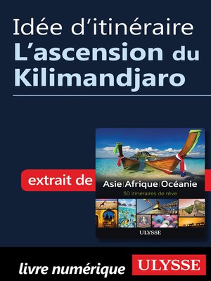 cover image of Idée d'itinéraire--L'ascension du Kilimandjaro